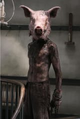 the pig is smiling
