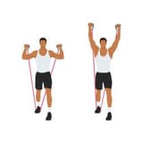man-doing-resistance-band-standing-shoulder-press-vector-40798981