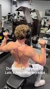 dumbbell pulldowns