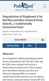 BPA kimchi plastic