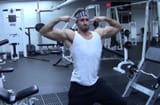 dom-mazzetti-doing-silly-posing-in-the-gym