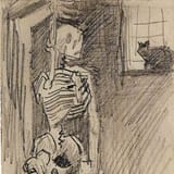 vangogh_hangingskeleton_cat