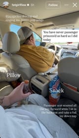 Imagine being so massive that your side roll rests on the center console