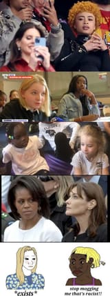 white-black-women-mogged-racist