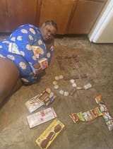 fat black fastfood addict