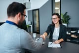woman being interviewd for an IT job