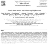Cerebral white matter deficiencies in pedophilic men