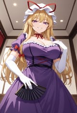 Yukari_Yakumo__smug_smile__purple_eyes__blonde_hair__sidelocks__long_h_S8233341_St50_G7.5