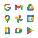 set-of-google-apps-logo-design-free-vector
