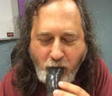 richard stallman eating a ummm