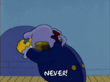 never