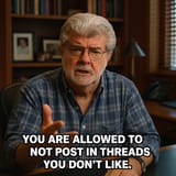 20250430_0000_George Lucas Annoyed_simple_compose_01jt2h0yw1f96bscdhf8kdbb0n
