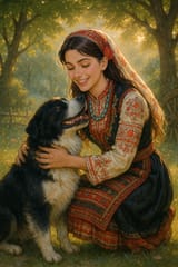 20250620_1505_Bulgarian Beauty Embraces Dog_simple_compose_01jy6pzcs3e39sjmkbtvwn68kj