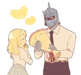 Robin mask gives flowers to his wife Alisa Mackintosh