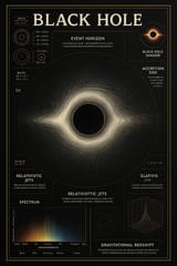 20250518_0838_Black Hole Infographic_simple_compose_01jvhssj9bfyaazzxxm2zap3eh