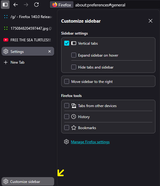 sidebar customization