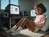 2011002-photograph of brown hair, curly hair, sh-cuteMix3-2