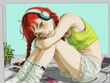 1146002-cut-in photograph of red hair, twin brai-cuteMix3