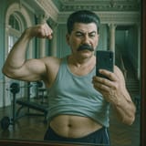 20250626_0830_Stalin&#039;s Gym Selfie_simple_compose_01jyp3cvcxfkhtvgzzngebbtys