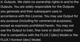 from their license