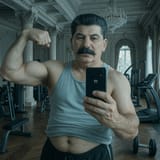 20250626_0842_Stalin&#039;s Gym Selfie_simple_compose_01jyp4357vf5sbq025ff94znk0