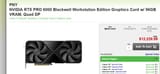 Screenshot 2025-06-28 at 14-57-40 PNY NVIDIA RTX PRO 6000 Blackwell Workstation Edition Graphics Card w_ 96GB VRAM Quad DP - PCI-E Video Cards - Memory Express Inc