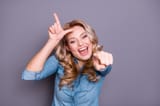 woman-laughing-pointing