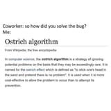 ostrich algorithm