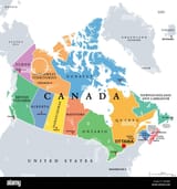 canada-administrative-divisions-colored-political-map-ten-provinces-and-three-territories-of-canada-with-borders-and-capitals-2R44JB6
