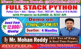 FULL STACK PYTHON by Mohan Reddy