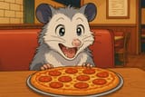 20250704_1735_Opossum&#039;s Pizza Delight_simple_compose_01jzbs6bhdeb8tg3pve0jqsycc