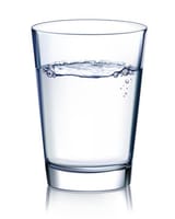 glass of vodka I mean water