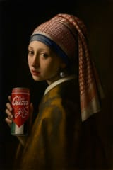 20250705_1124_Girl with Gaza Cola_remix_01jzcya1qffxpvhhavakdqzvpp