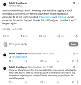 Rohith Sreedharan on X Am extremely sorry I wasn&#039;t knowing that would be tagging a 400k members Extremely sorry for the spam from whole heartedly I Apologize to all the team including @EpicGames and @github never[...]