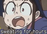Akko sweating