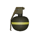 3d rotating CSGO frag grenade