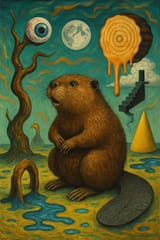 20250707_1615_Surreal Beaver Art_simple_compose_01jzkbwveee1rbttf5apej47ts