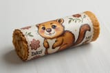 FLUX-00407-cookie tube wrapping with An animated image of Australian brown color scheme round cheeks long tail small adorable quokka printed on top.PNG
