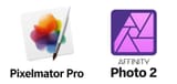 pixelmator pro affinity photo logos