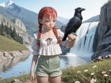1634002-close up photograph of red hair, twin br-cuteMix4