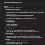 Kimi K2 2024 US Election Results