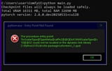 error when running comfy from cmd