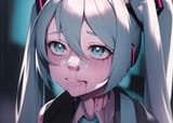 03818-2555886413-yllicft, hatsune miku, solo _lora_yllicft-10_1_, rain, injury, blood on face, zoomed out shot, bandaid on face, bandaid on nose,