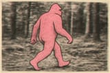 20250718_1502_Pink Bigfoot in Forest_simple_compose_01k0fj0e5nf8b88s6q4cshh4vw