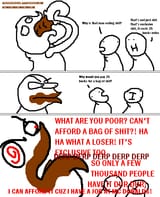 eating shit