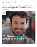WEF own nothing be happy