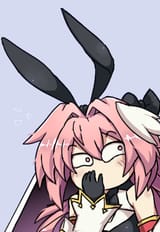 Alstolfo bunny holding a laugh