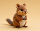 FLUX-00421-Classic toy, photorealistic, Plastic, Australian brown color scheme round cheeks long tail small adorable quokka.PNG