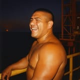 20250720_1415_Laughing Oil Rig Worker_simple_compose_01k0mgqk14fav91e8940cgy3af