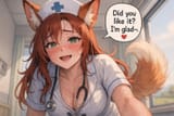 20250725_0040_Fox Nurse&#039;s Playful Visit_simple_compose_01k0z9cvrtectr320z68n0zsyp